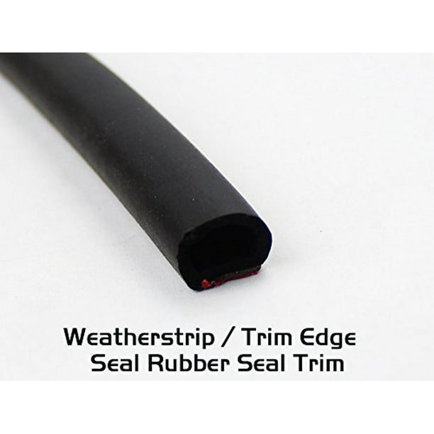 Details about   5m/196" Seal Strip Car Door Hood Trunk Trim Edge Mouldings Rubber Weatherstrip